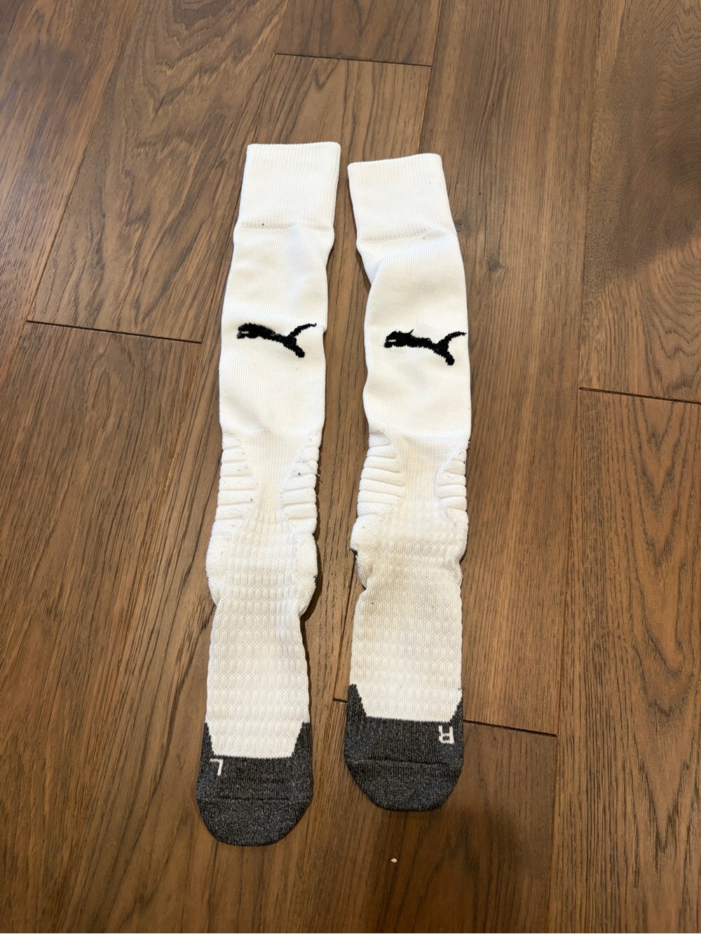 Puma Boys Athletic Soccer Socks – White, Size Youth 1